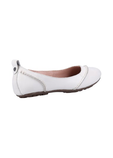 Hush Puppies White Janessa Ballerina