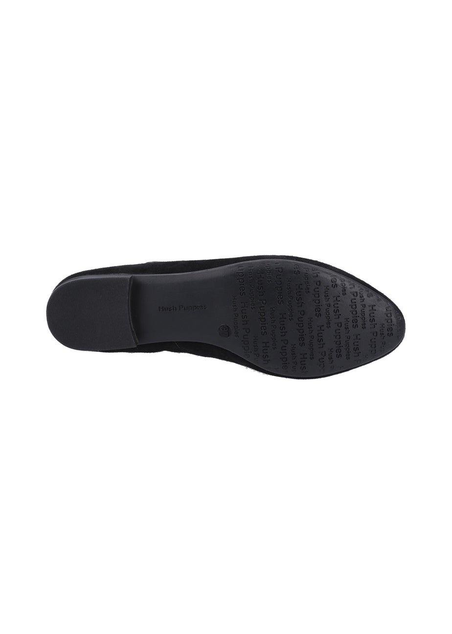 Hush Puppies Black Melissa Strap Shoe
