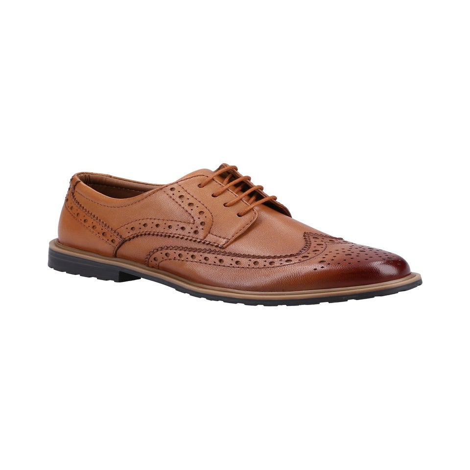 Hush Puppies Tan Verity Brogue