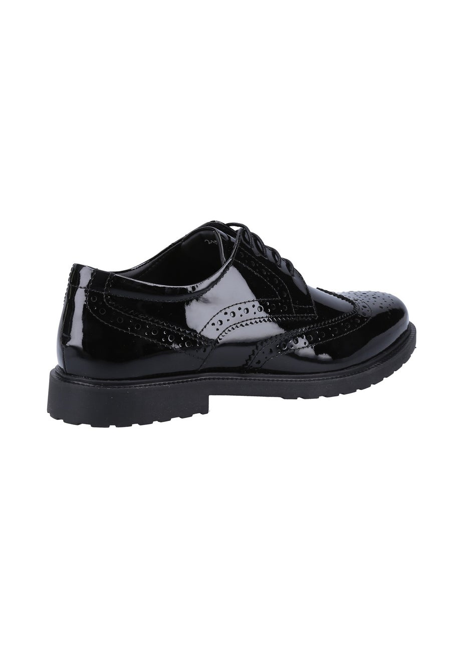 Hush Puppies Glossy Black Verity Brogue