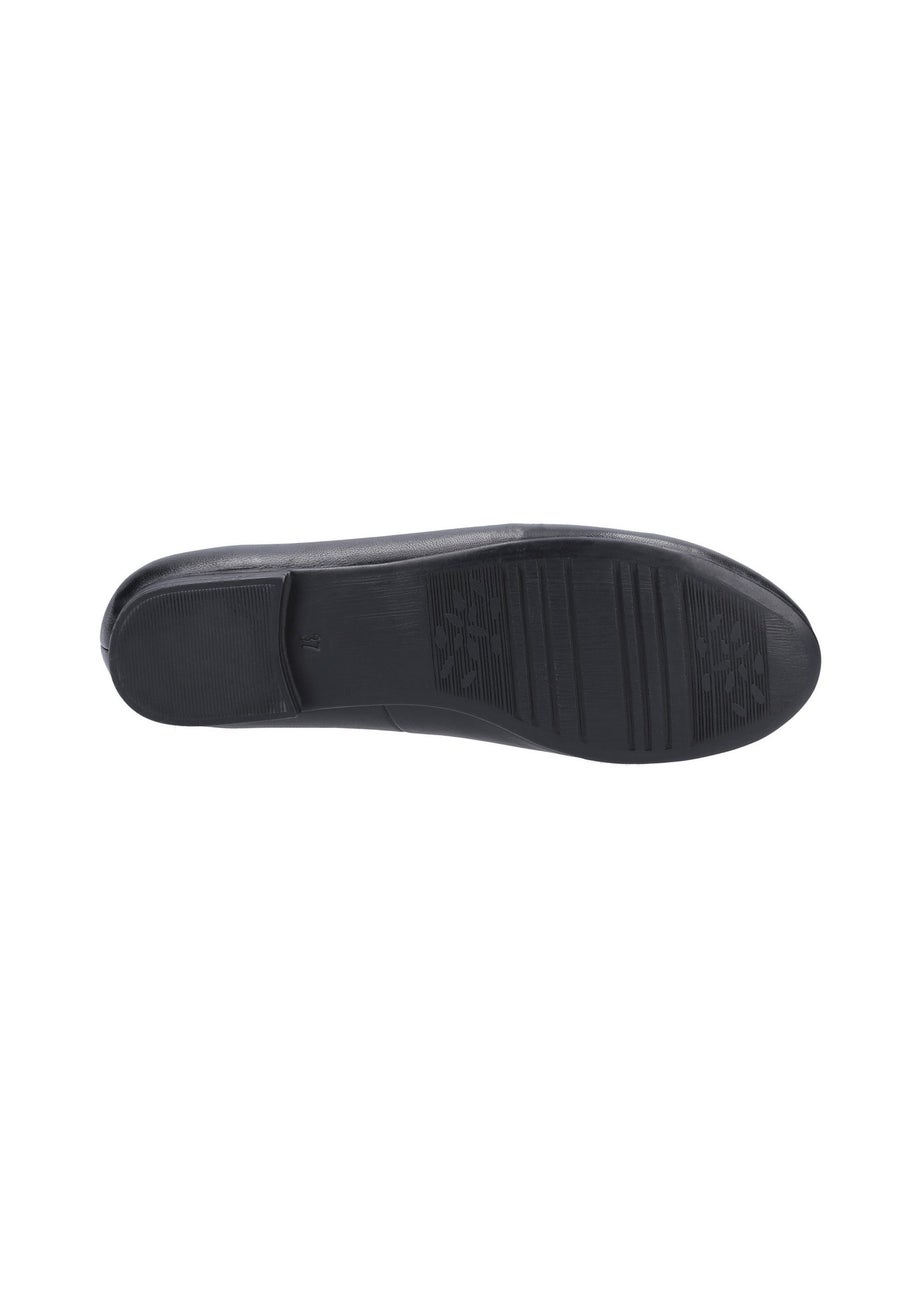 Hush Puppies Black Naomi Ballet Shoe