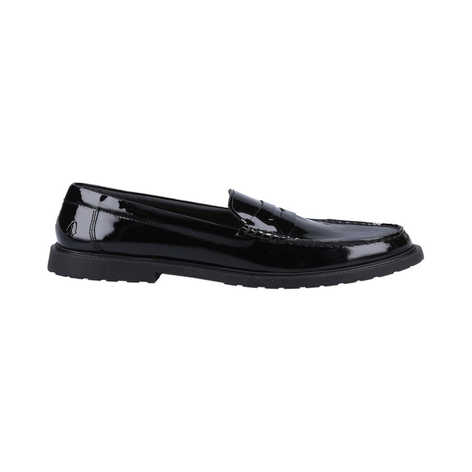 Hush Puppies Glossy Black Verity Slip On Shoe