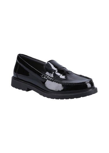 Hush Puppies Glossy Black Verity Slip On Shoe