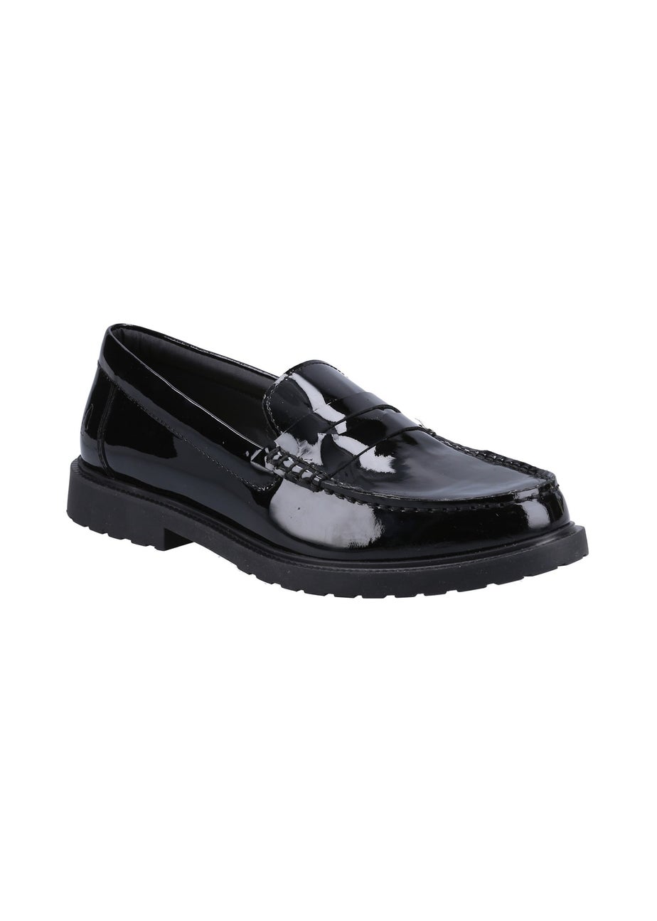 Hush Puppies Glossy Black Verity Slip On Shoe