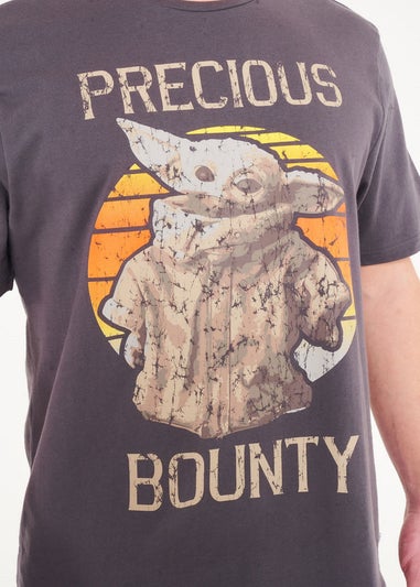 Star Wars Mens Grey Baby Yoda Tee