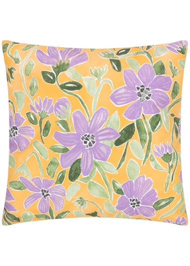 Wylder Nature Yellow Flower Filled Outdoor Cushions (43cm x 43cm x 8cm)