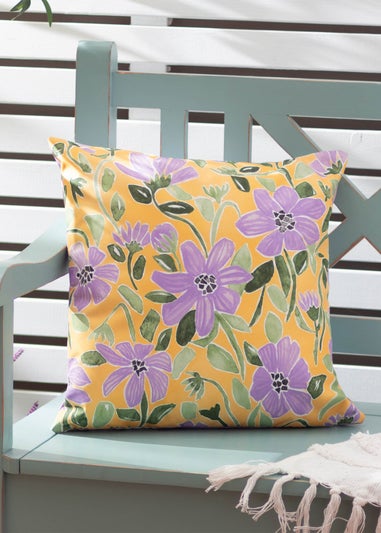 Wylder Nature Yellow Flower Filled Outdoor Cushions (43cm x 43cm x 8cm)