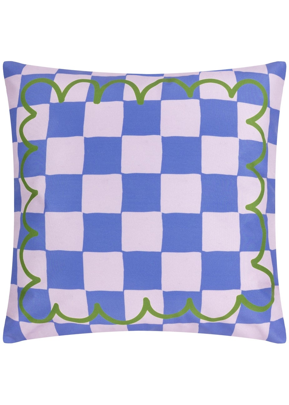 furn. Blue Lemons Filled Outdoor Cushions (43cm x 43cm x 8cm)