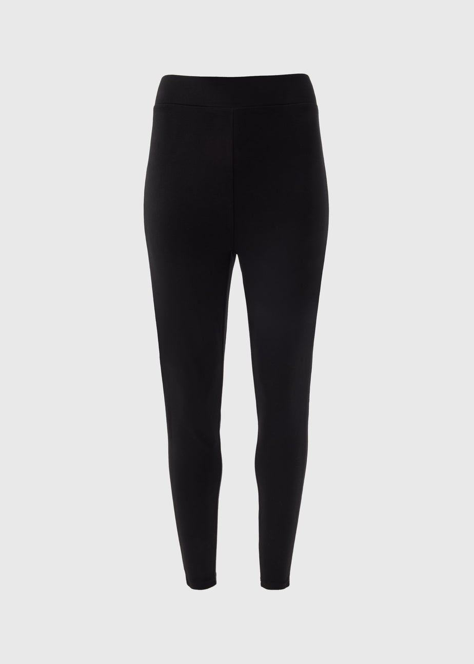 Black Diamante Side Leggings
