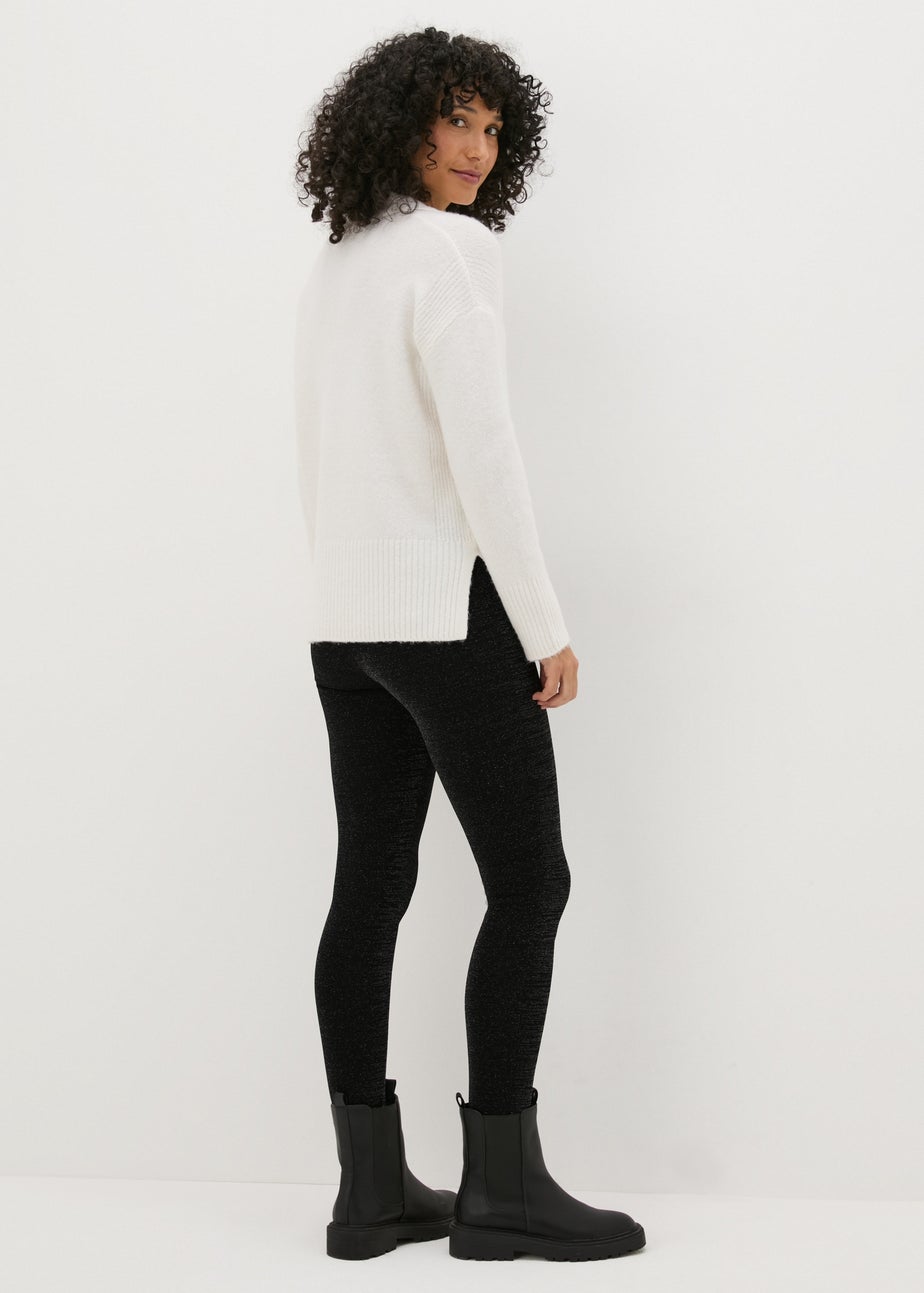 Black Shimmer Glitter Leggings