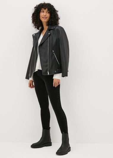 Black Shimmer Glitter Leggings