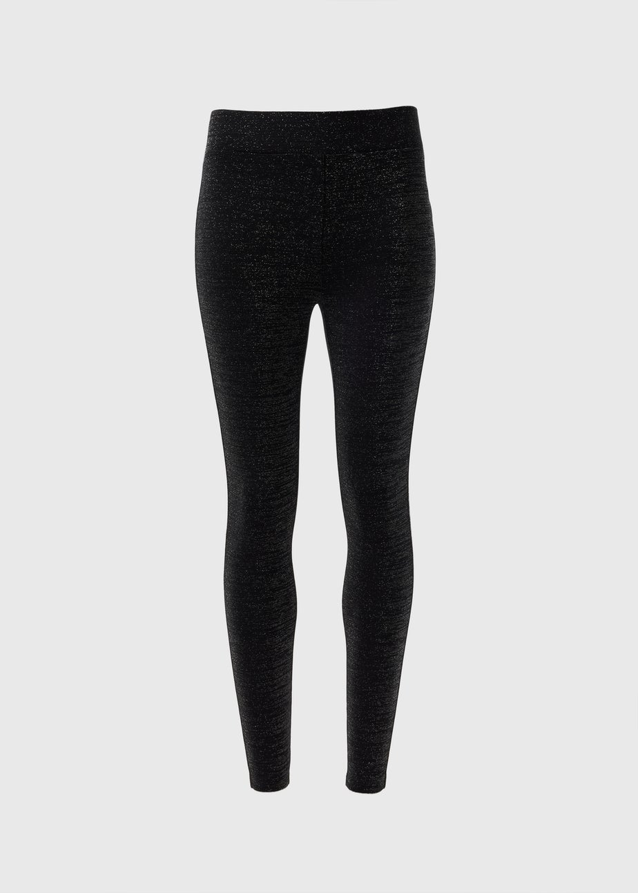 Black Shimmer Glitter Leggings