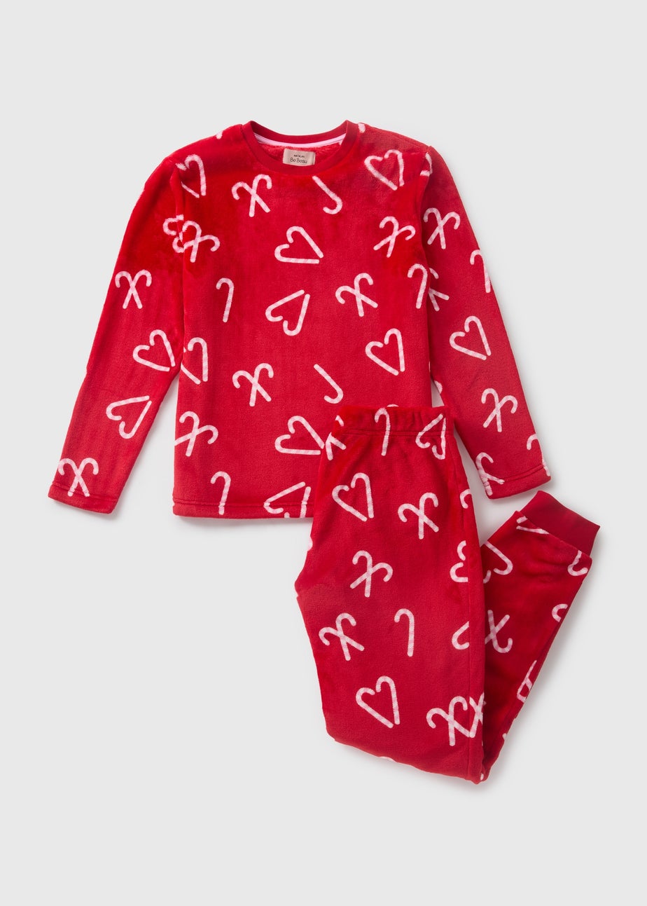 Joyful Red Candy Cane Pyjama Set