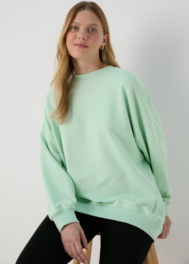 Green Oversized Sweatshirt