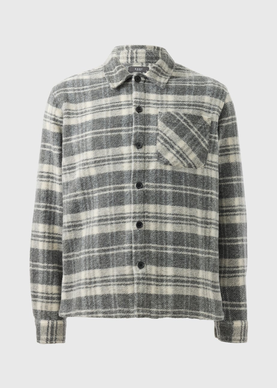 Grey Check Cosy Shacket