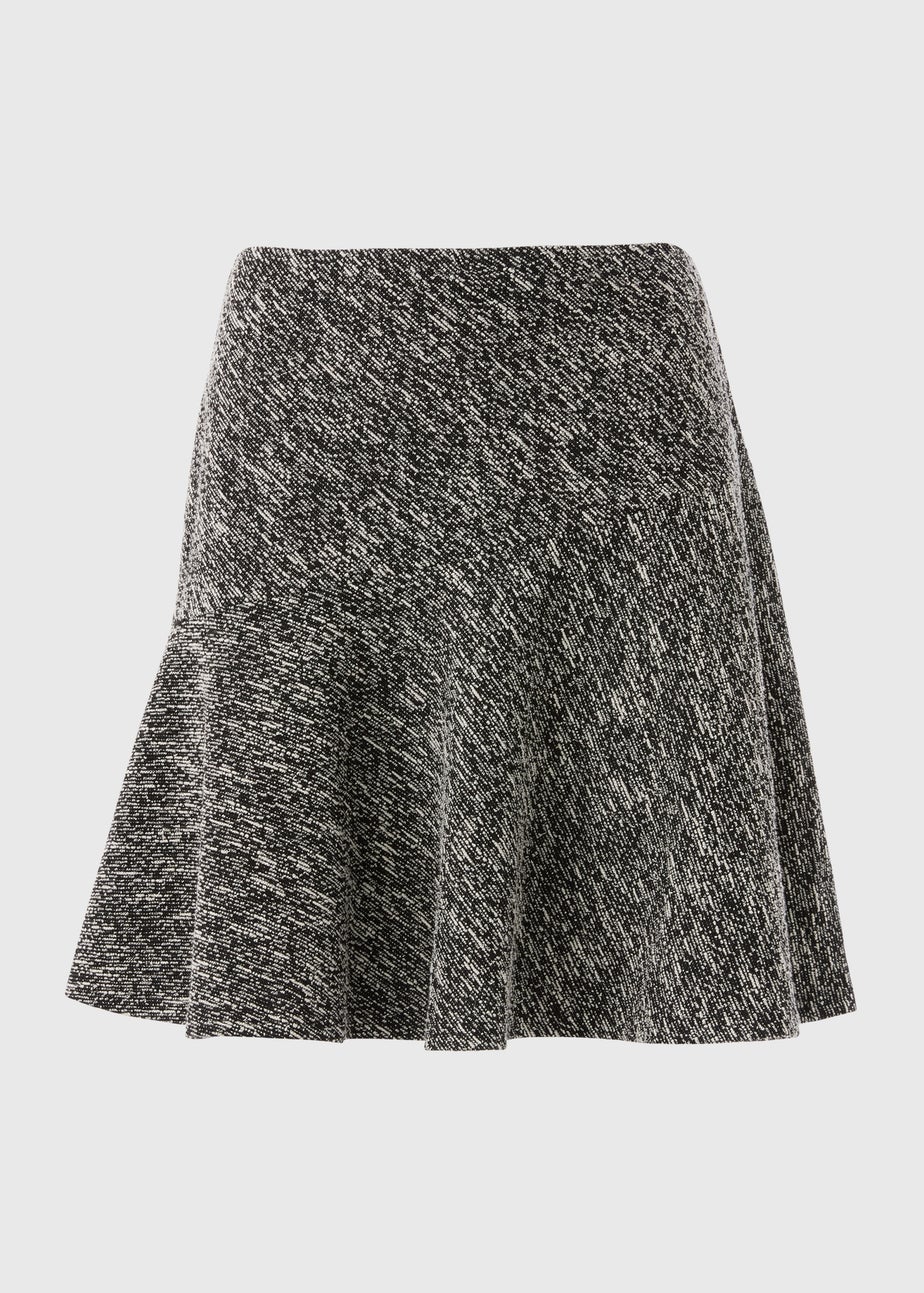 Black Boucle Mini Skirt