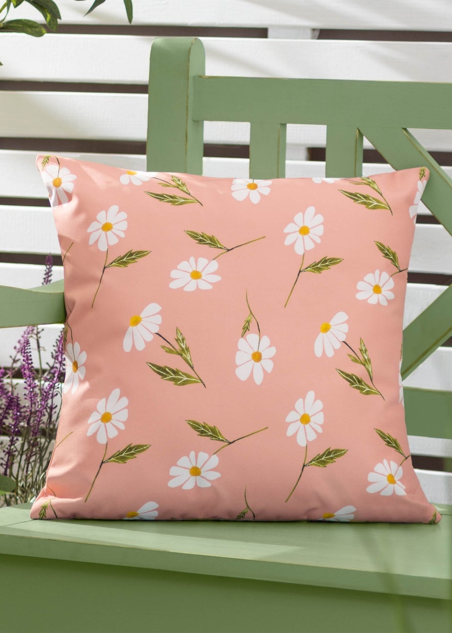Wylder Nature Daisies Filled Outdoor Cushion (43cm x 43cm x 8cm)