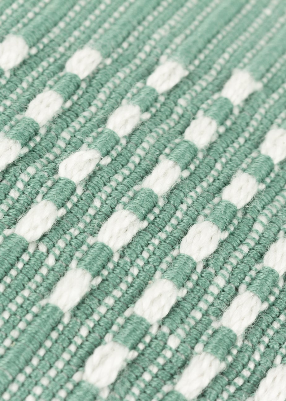 furn. Green Kadie PET Woven Outdoor Filled Cushion (45 x 45 x 8cm)