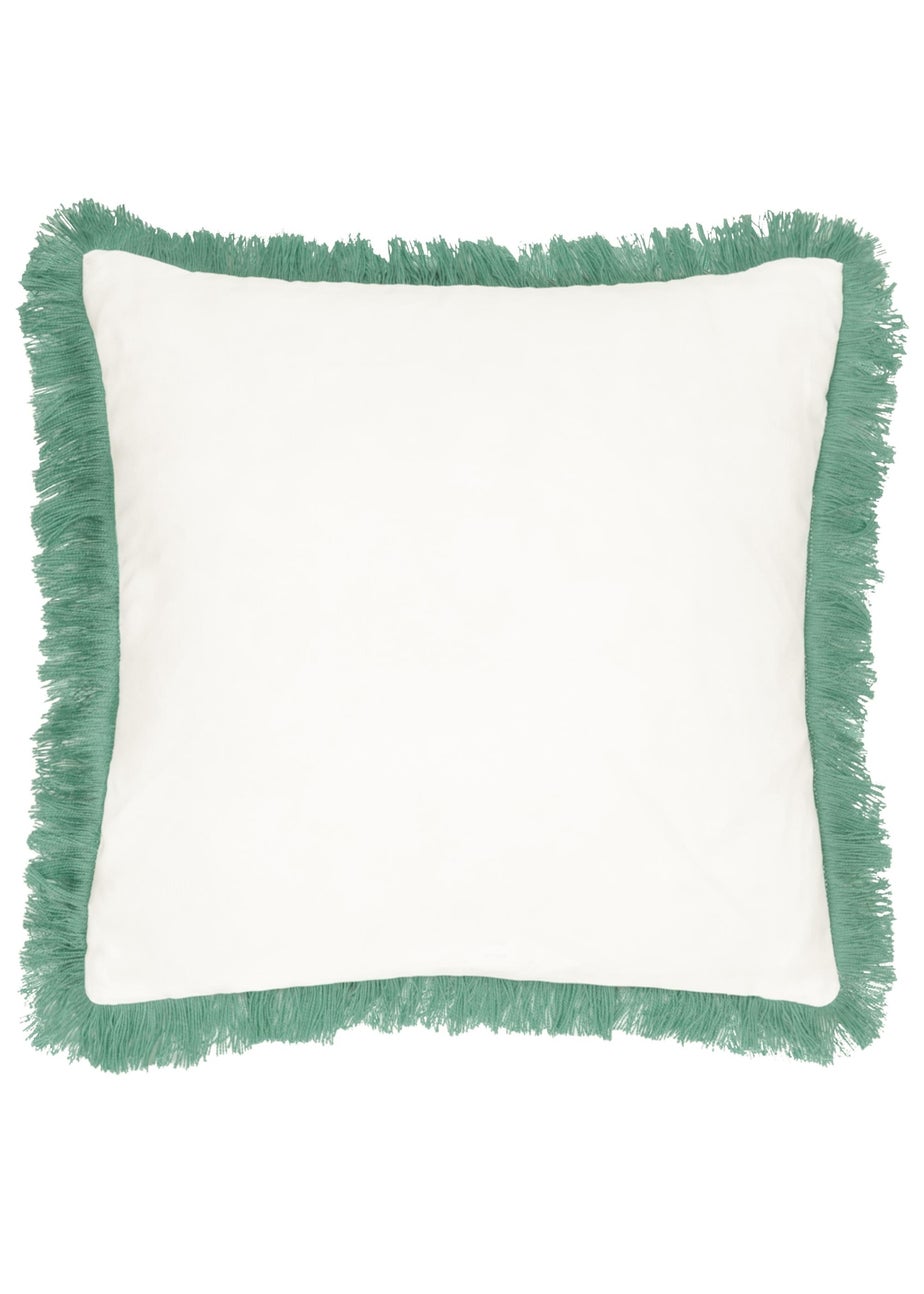 furn. Green Kadie PET Woven Outdoor Filled Cushion (45 x 45 x 8cm)