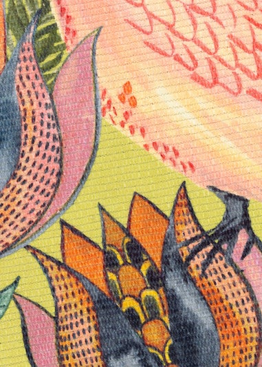 Wylder Orange Cockatoo Outdoor Washable Rug (120 x 170cm)