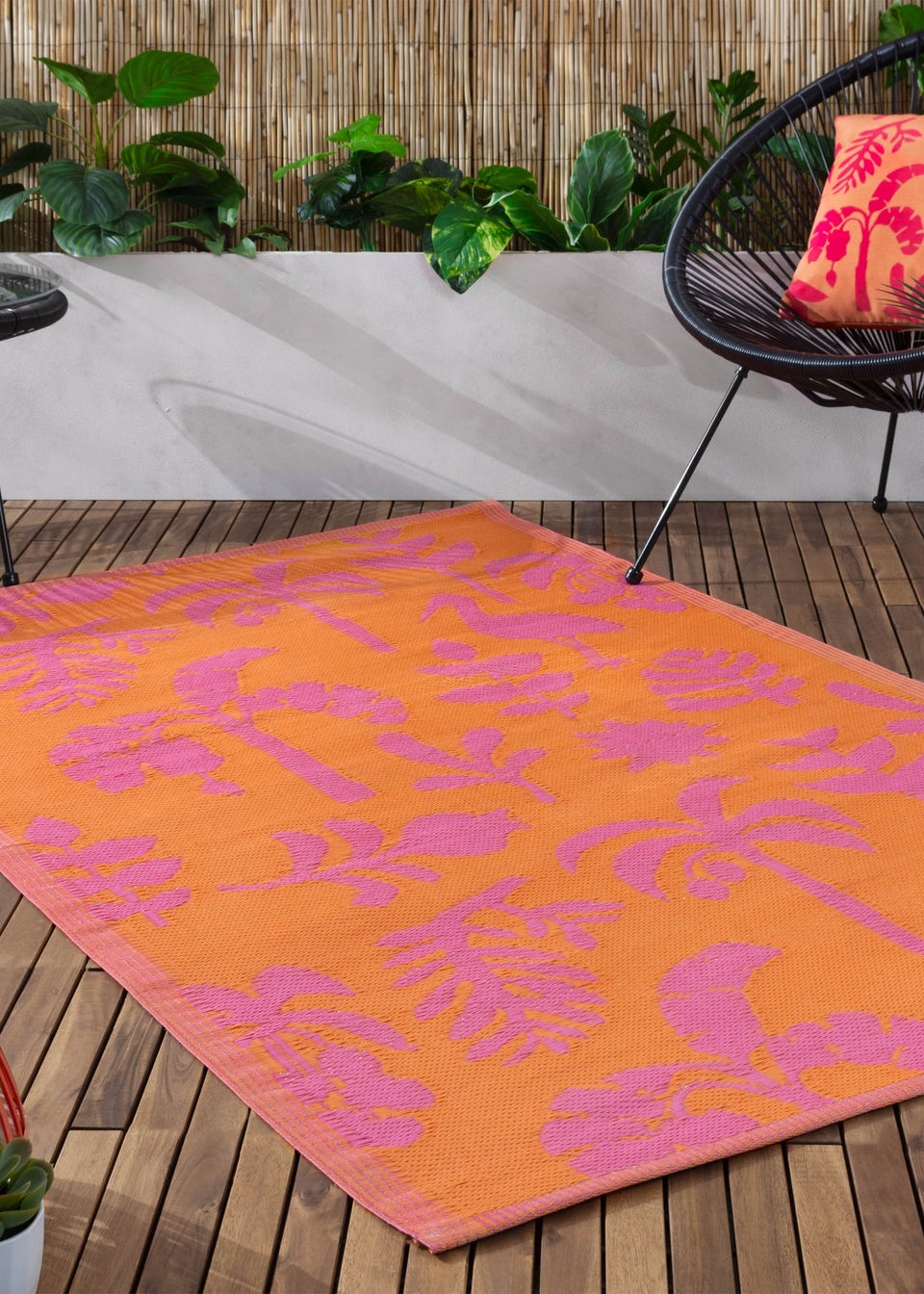 furn. Orange Marula Outdoor 100% Recycled Rug (120 x 180cm)