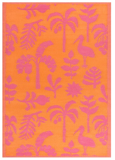 furn. Orange Marula Outdoor 100% Recycled Rug (120 x 180cm)