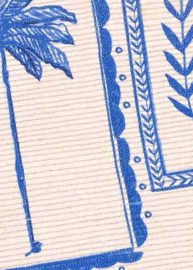 furn. Blue Frieze Outdoor Washable Rug (120 x 170cm)