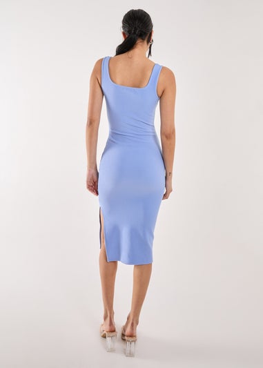 Pink Vanilla Blue Bandage Midi Dress