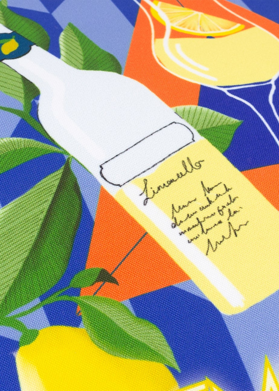 furn. Blue Lemonchello Outdoor Filled Cushion (43 x 43 x 8cm)