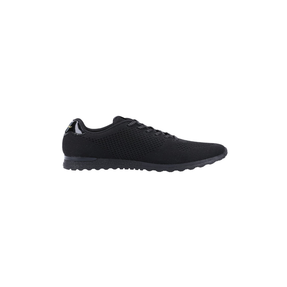 Hush Puppies Black Katrina Lace Up Trainer