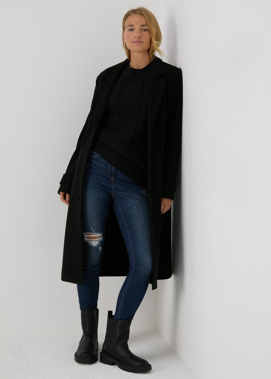 Black Cable Knit Jumper