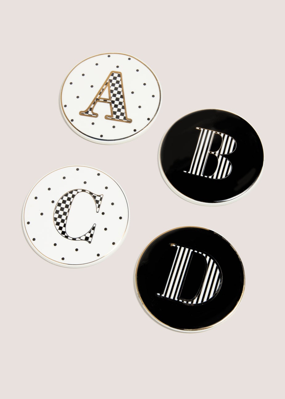 Mono Alphabet Coasters