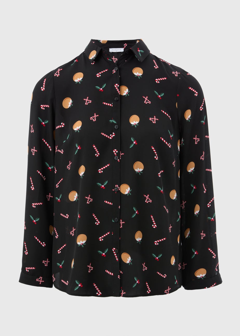 Black Christmas Pudding Shirt