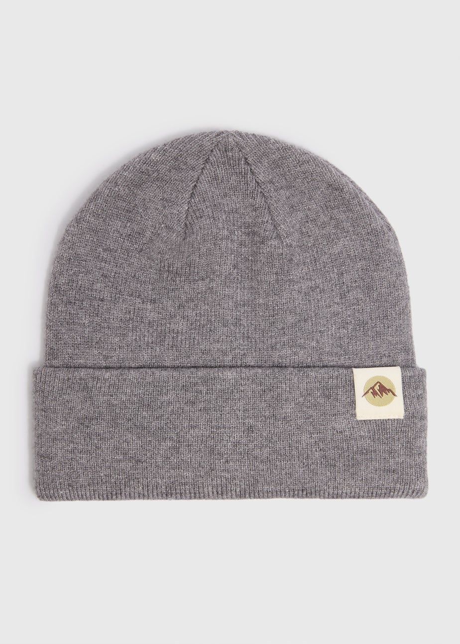Grey Badge Beanie