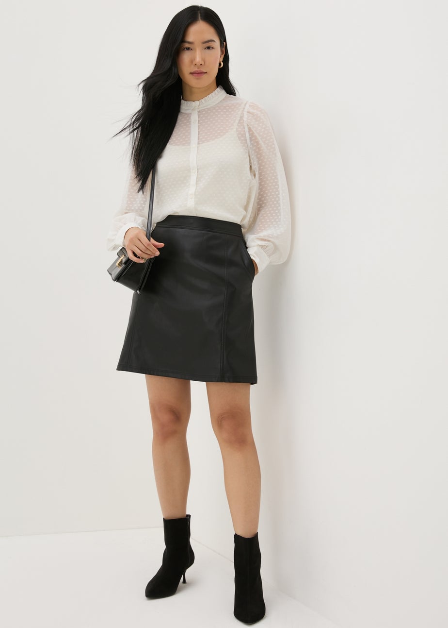 Cream Button Down Blouse