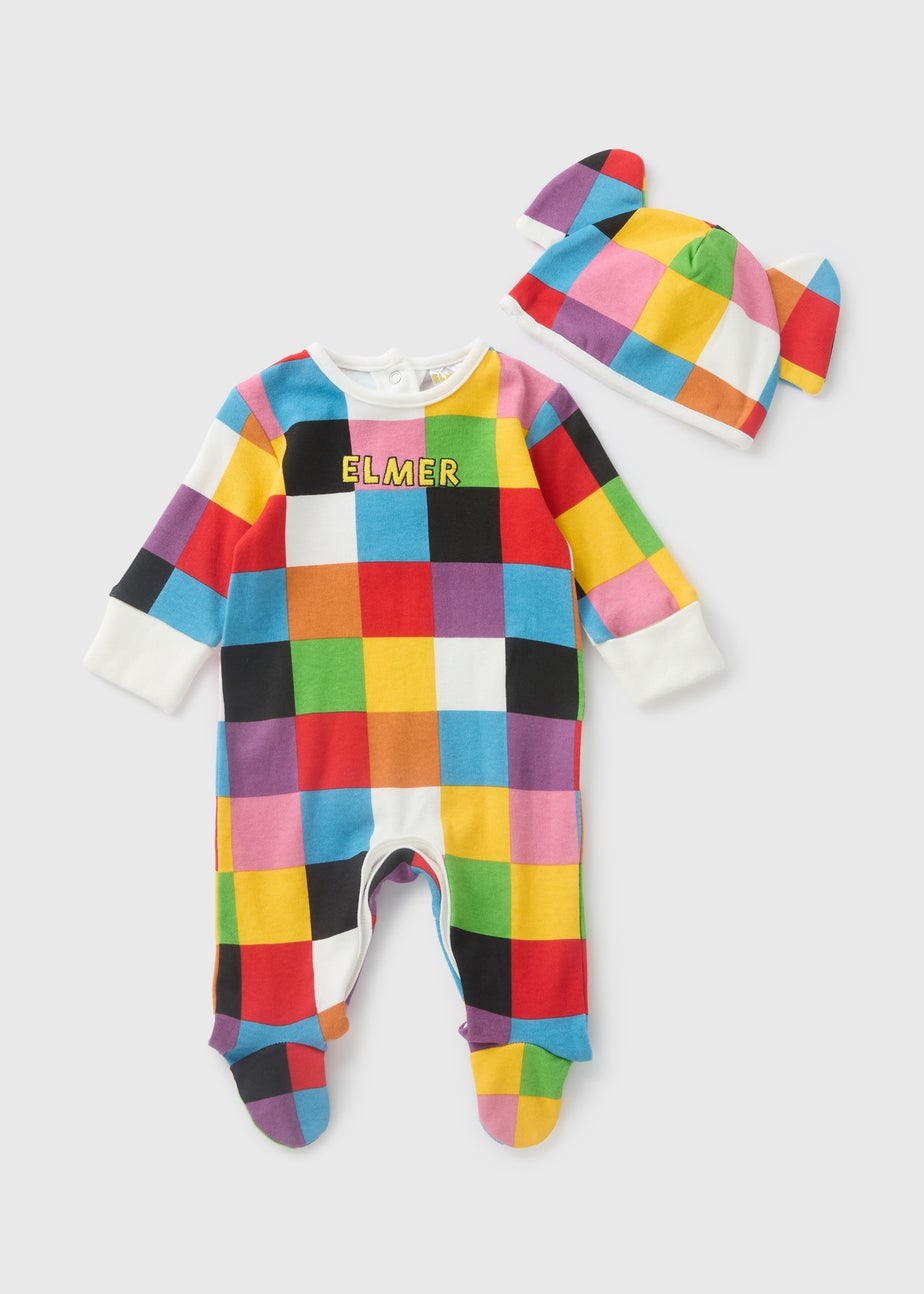 Elmer Baby Cream Dress Up Sleepsuit (Newborn-18mths)