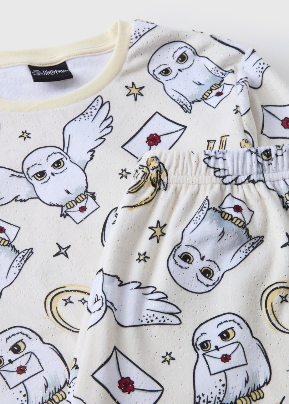 Harry Potter Kids Cream Hedwig Fleece Twosie (4-13yrs)