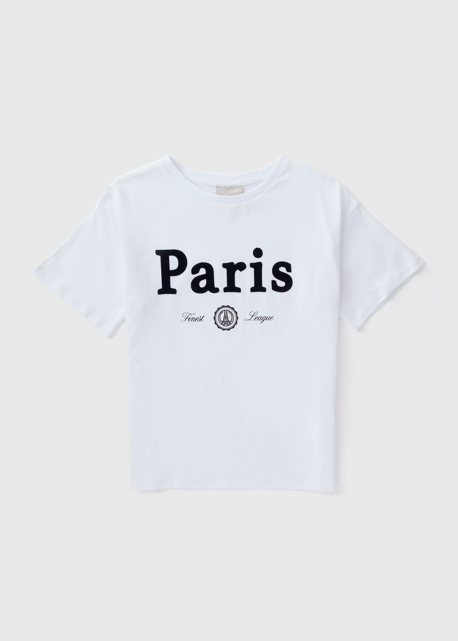Girls White Paris Olympic T-Shirt (7-15yrs)