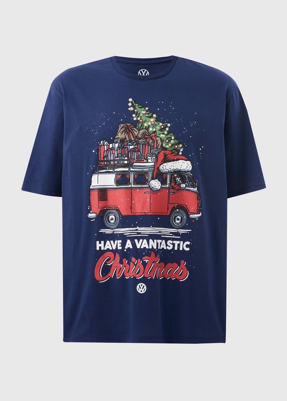 Navy Christmas Volkswagen T-Shirt