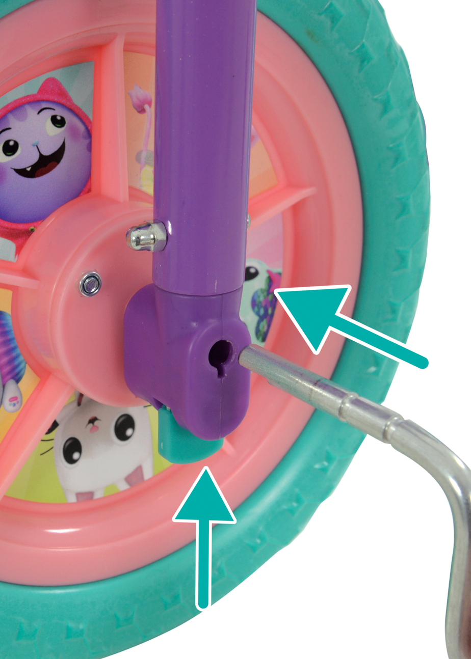 Gabby's Dollhouse Multi Colour 2in1 Training Bike (10inch)