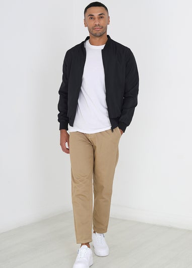 Brave Soul Black Bomber Jacket