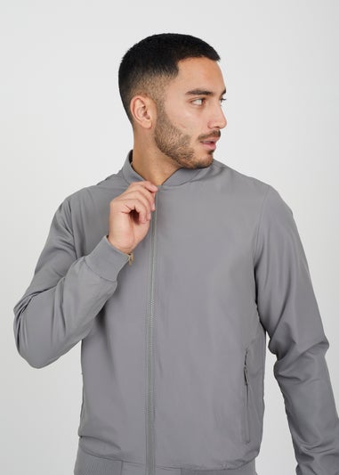 Brave Soul Grey Bomber Jacket