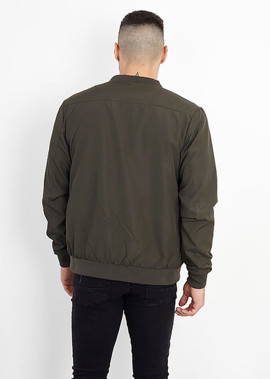 Brave Soul Khaki Bomber Jacket