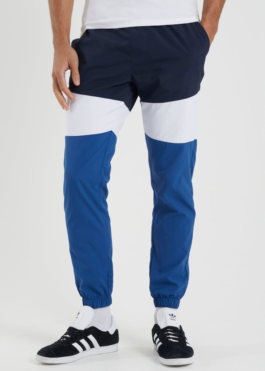 Brave Soul Navy Taslan Cuffed Cargo Trousers