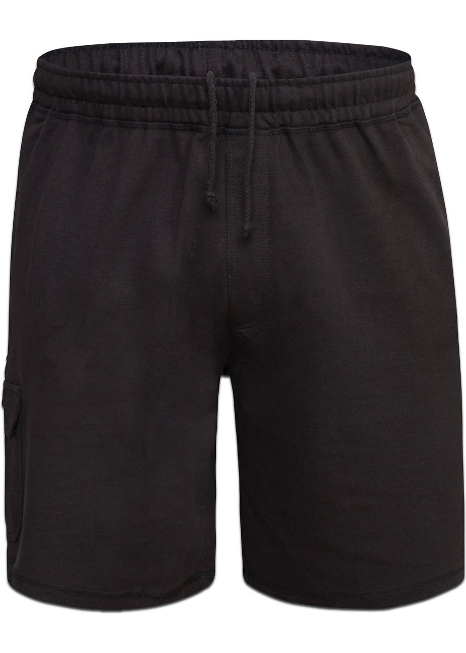 Duke Black John Cotton Lightweight Kingsize Cargo Shorts
