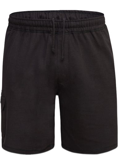 Duke Black John Cotton Lightweight Kingsize Cargo Shorts