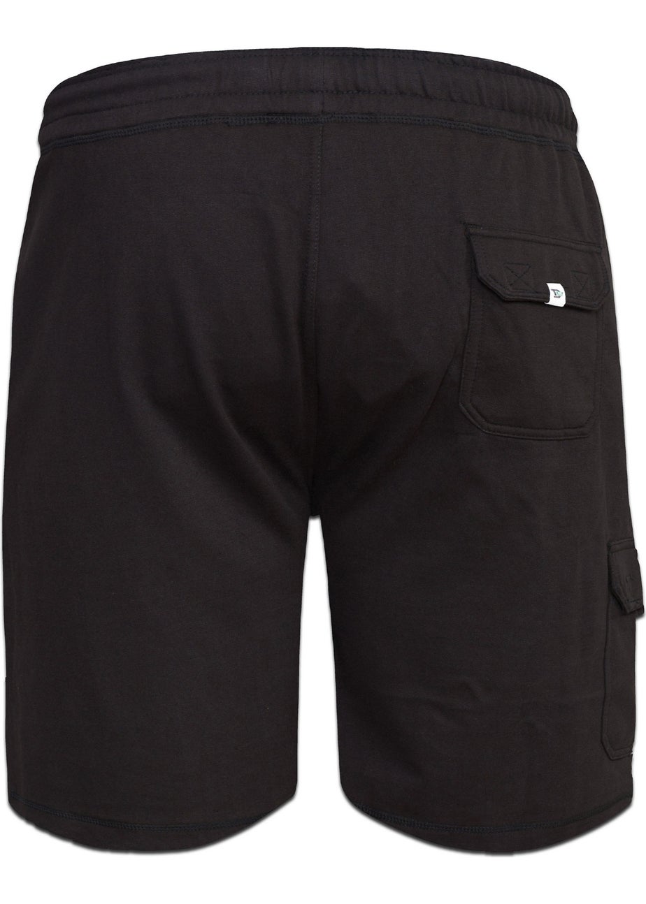 Duke Black John Cotton Lightweight Kingsize Cargo Shorts