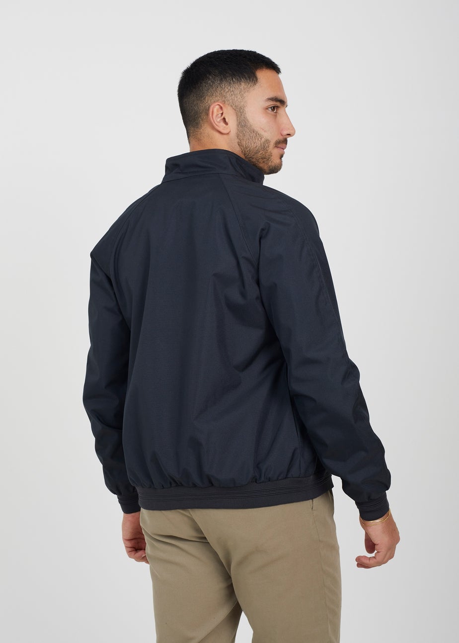 Brave Soul Navy Lightweight High Neck Harrington Jacket