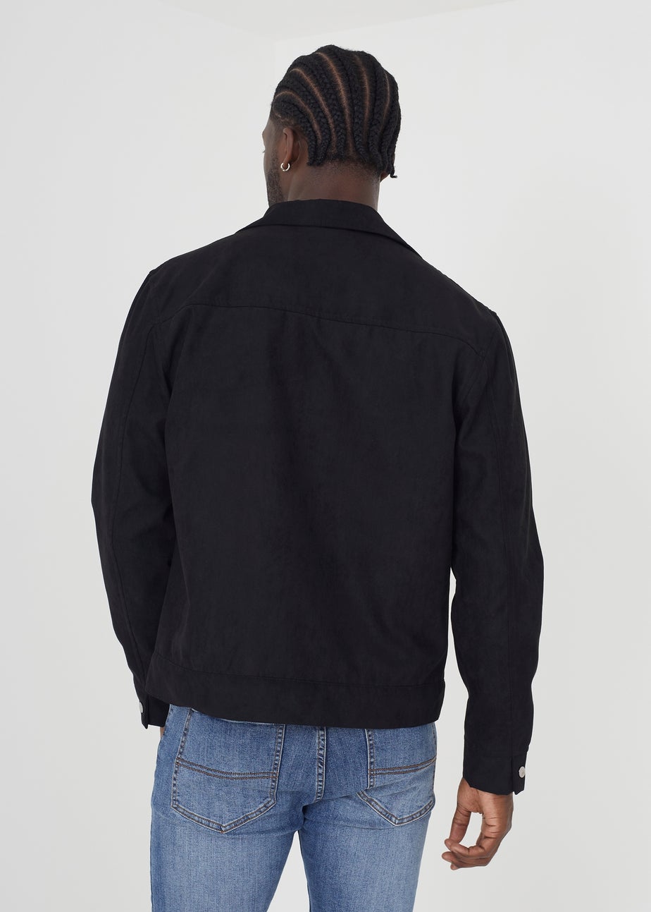 Brave Soul Black Faux Suede Jacket