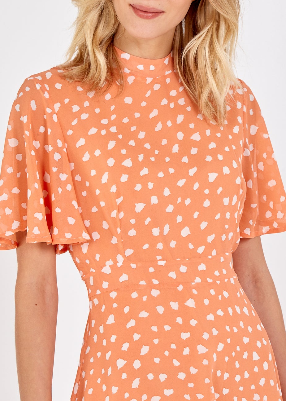 Blue Vanilla Coral Fit & Flare Mini Dress